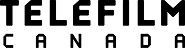 A rectangular, golden-yellow logo with the word "TELEFILM" in a large, bold, black font. Underneath it, in a smaller, thinner font, are the words "CANADA". The lettering has a modern, blocky design.